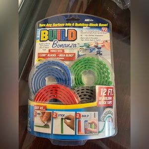 Build Bonanza tape for Lego blocks, mega blocks and other brands